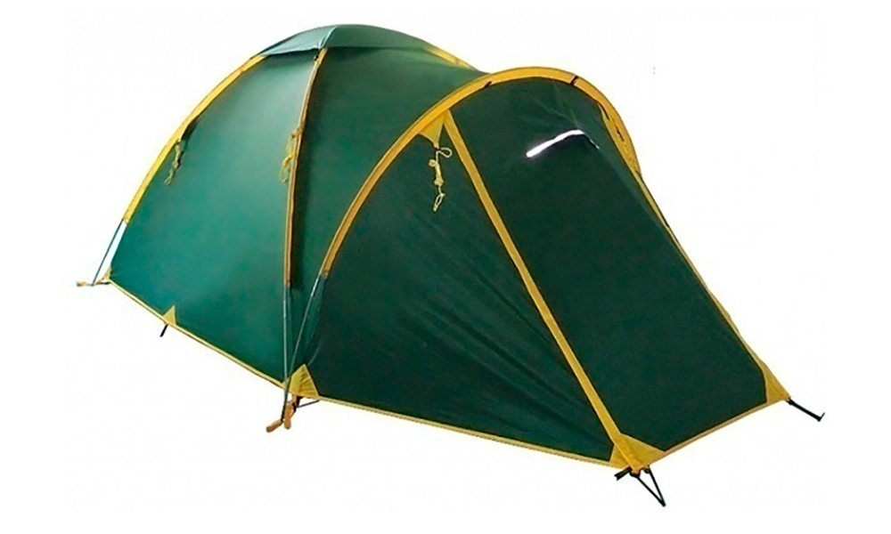 Палатка Tramp Space 2 зелено-желтый