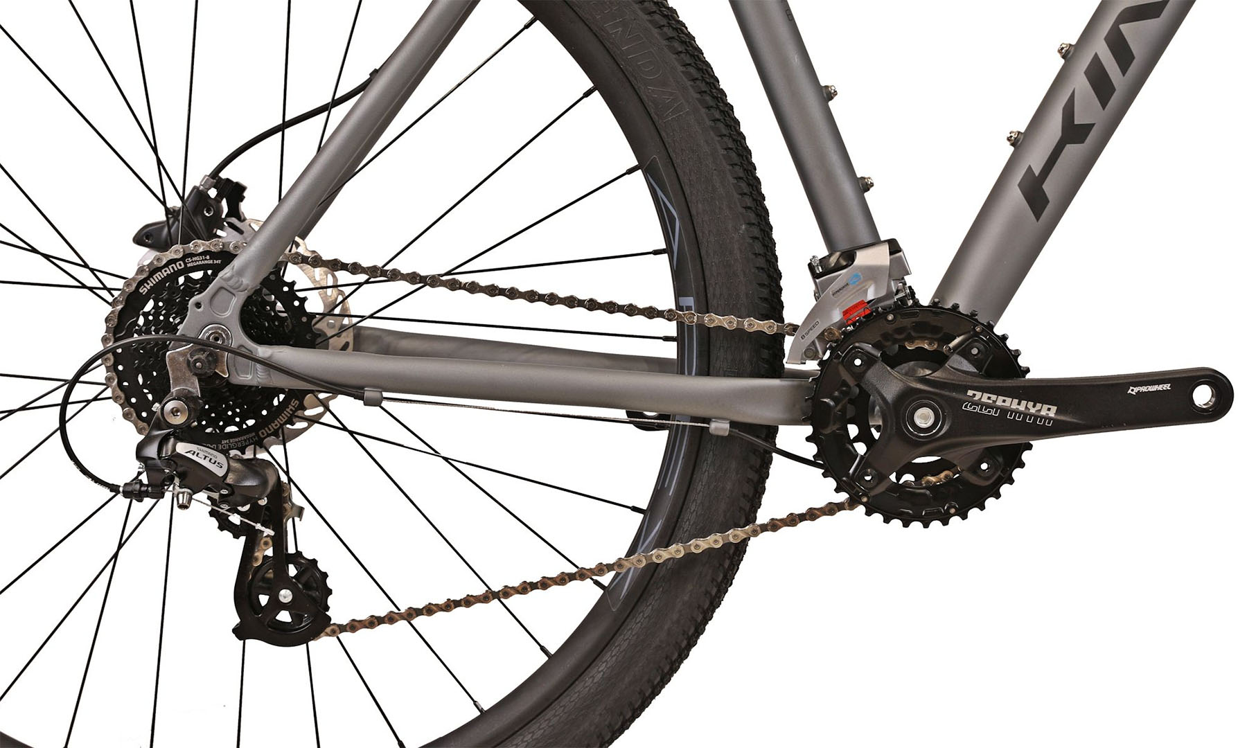 Велосипед Kinetic Crystal 29" размер L, рама 20" (2025) Серый (мат) 7