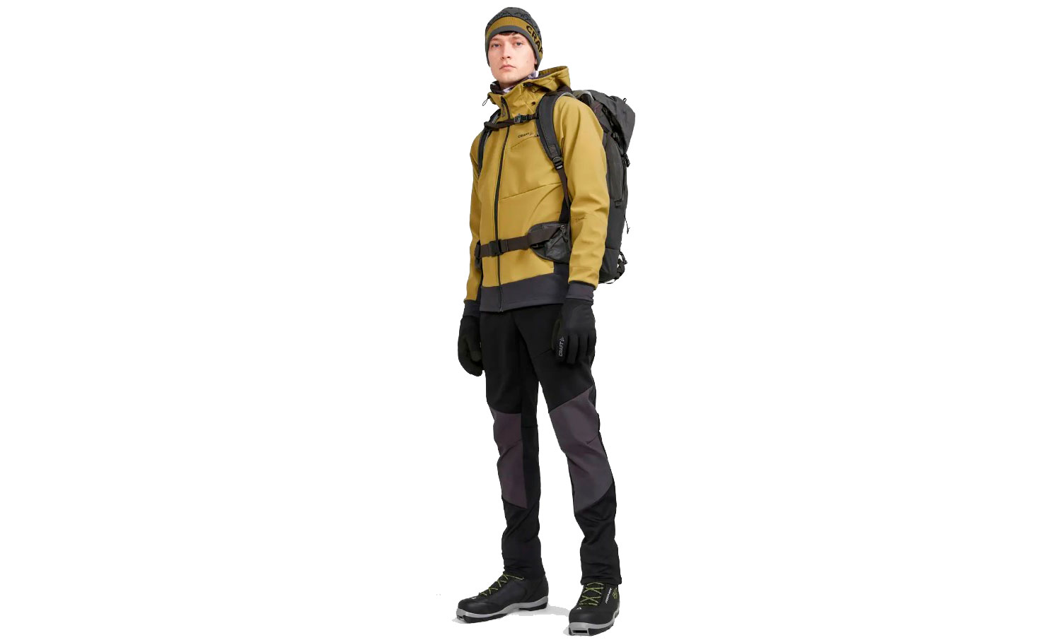Куртка Craft ADV BACKCOUNTRY HYBRID чоловіча, розмір L, сезон AW 22, жовтий 2