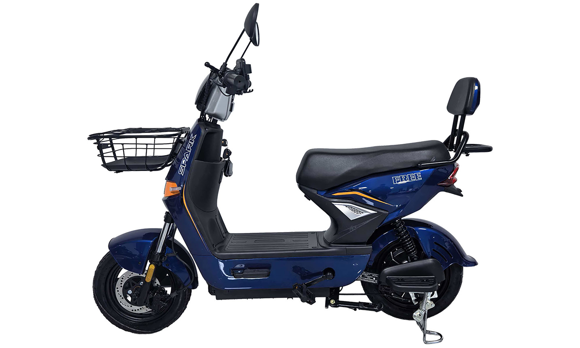Велосипед с электромотором SPARK FREE 14", размер универсальный, год 2026, 60V/1000W/25Ah, синий 