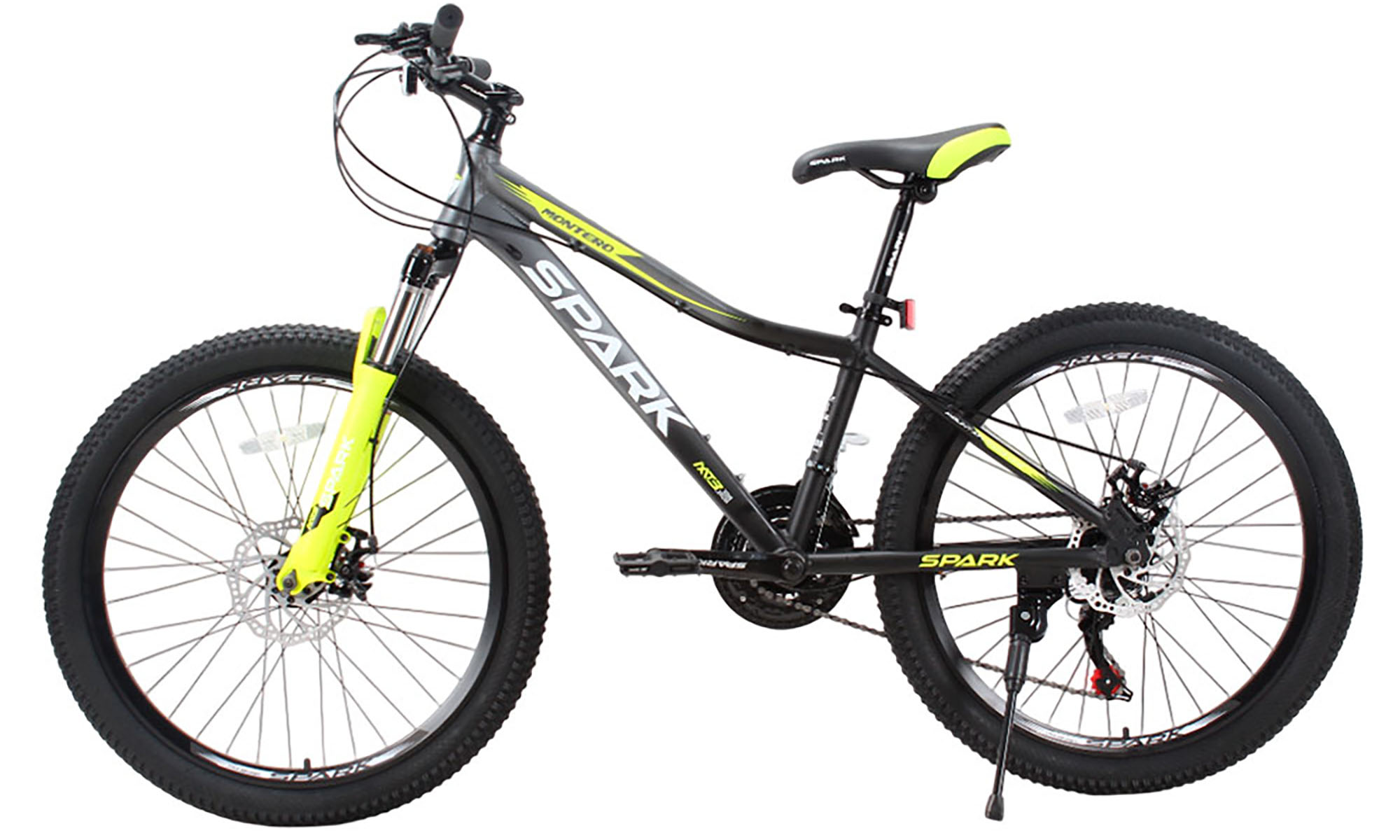 Велосипед SPARK MONTERO JR. 24", розмір XS, рама 13", рік 2025, чорний з сірим 3