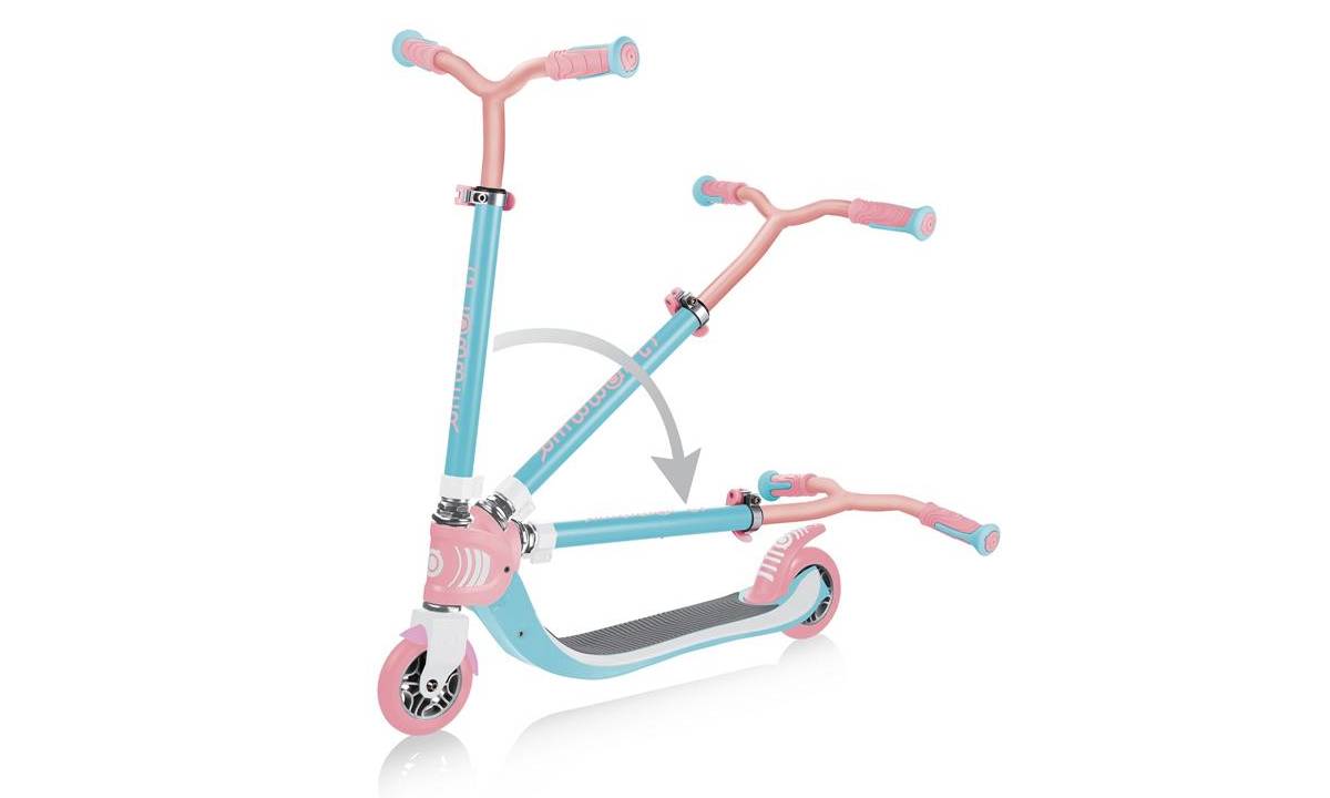 Самокат GLOBBER серии FLOW FOLDABLE 125, розово-голубой, 6+ 2
