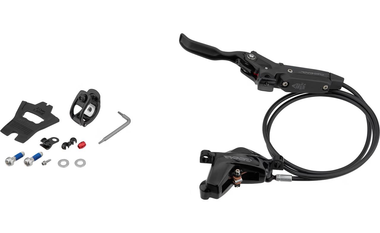 Тормоз дисковый SRAM Code Silver Stealth - Aluminum Lever, Stainless Hardware, Reach/Contact Adj ,SwingLink, Black Ano Rear 950mm Hose  7
