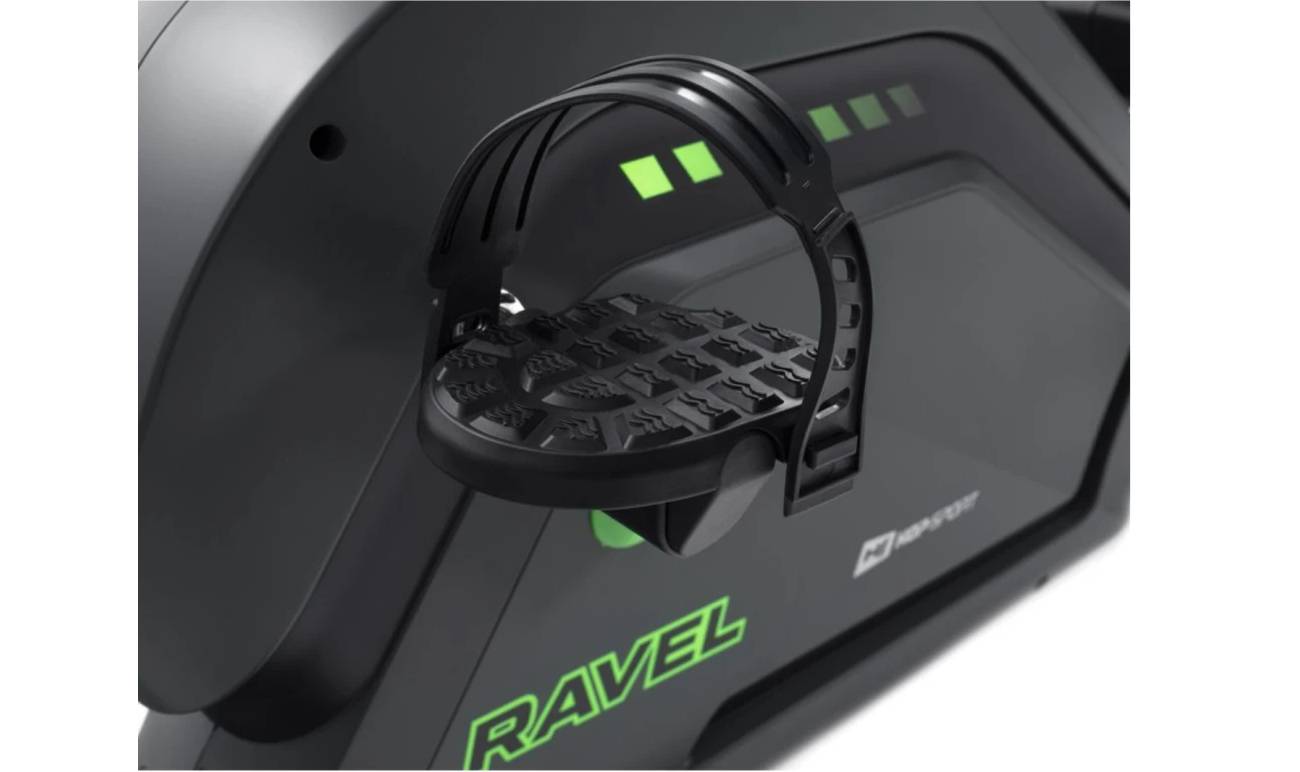 Горизонтальный велотренажер Hop-Sport HS-120L Ravel чорно-зеленый + мат 6