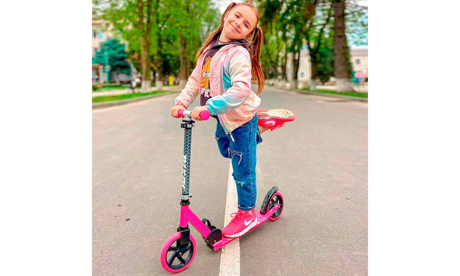 Скутер Nixor Sport Professional 180 рожевий 2