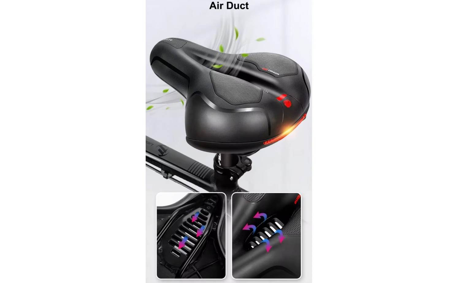 Седло K.SAN HZ-003 Comfort, черный 4 Седло K.SAN HZ-003 Comfort, черный 4