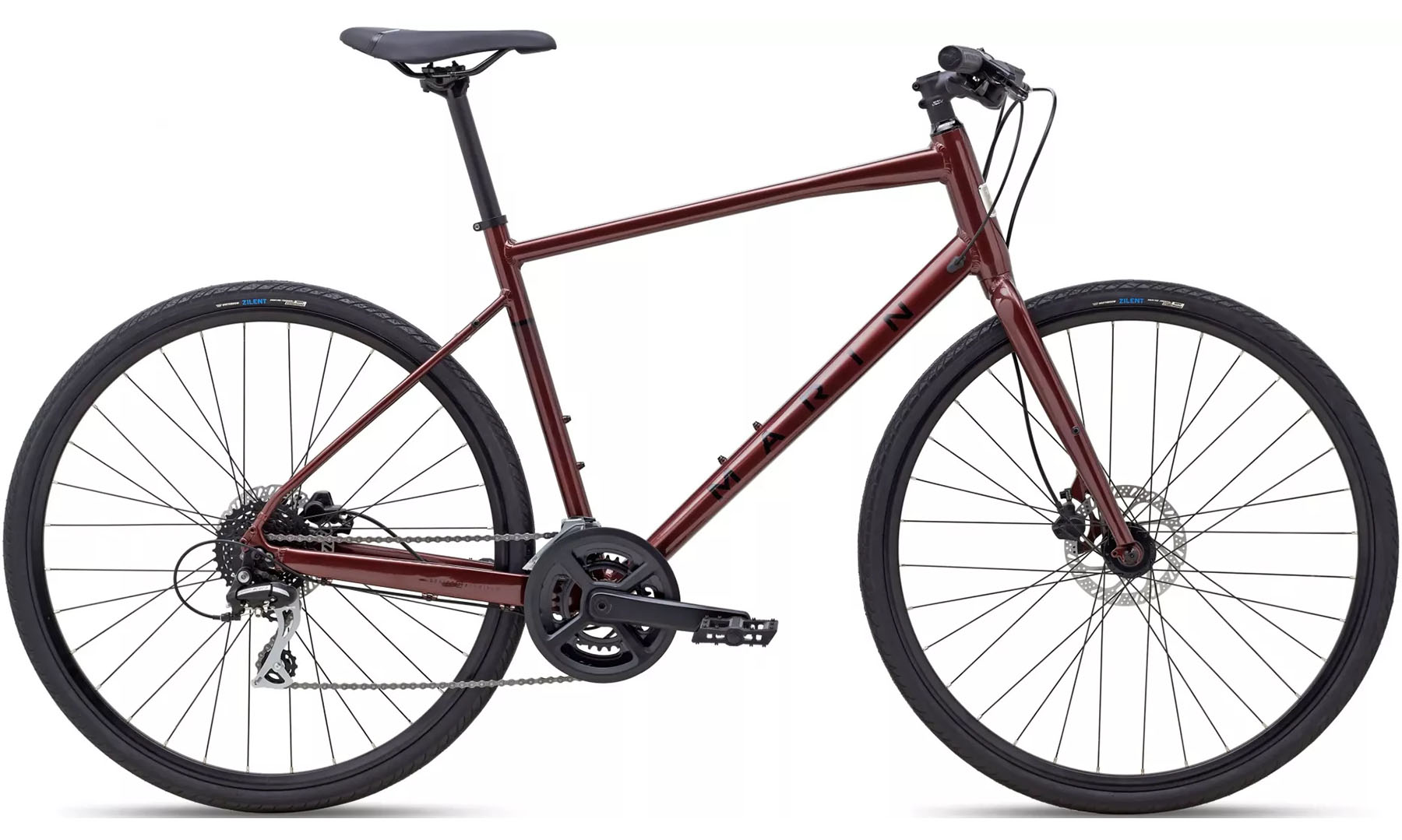 Фотография Велосипед 28" Marin FAIRFAX 2 размер рамы XL 2022 MAROON/BLACK