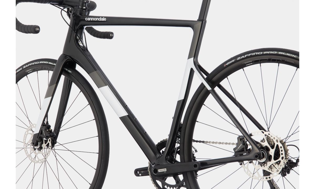 Велосипед Cannondale SUPERSIX EVO Carbon Disc 105 28" (2021) 2021 Чорно-білий 5