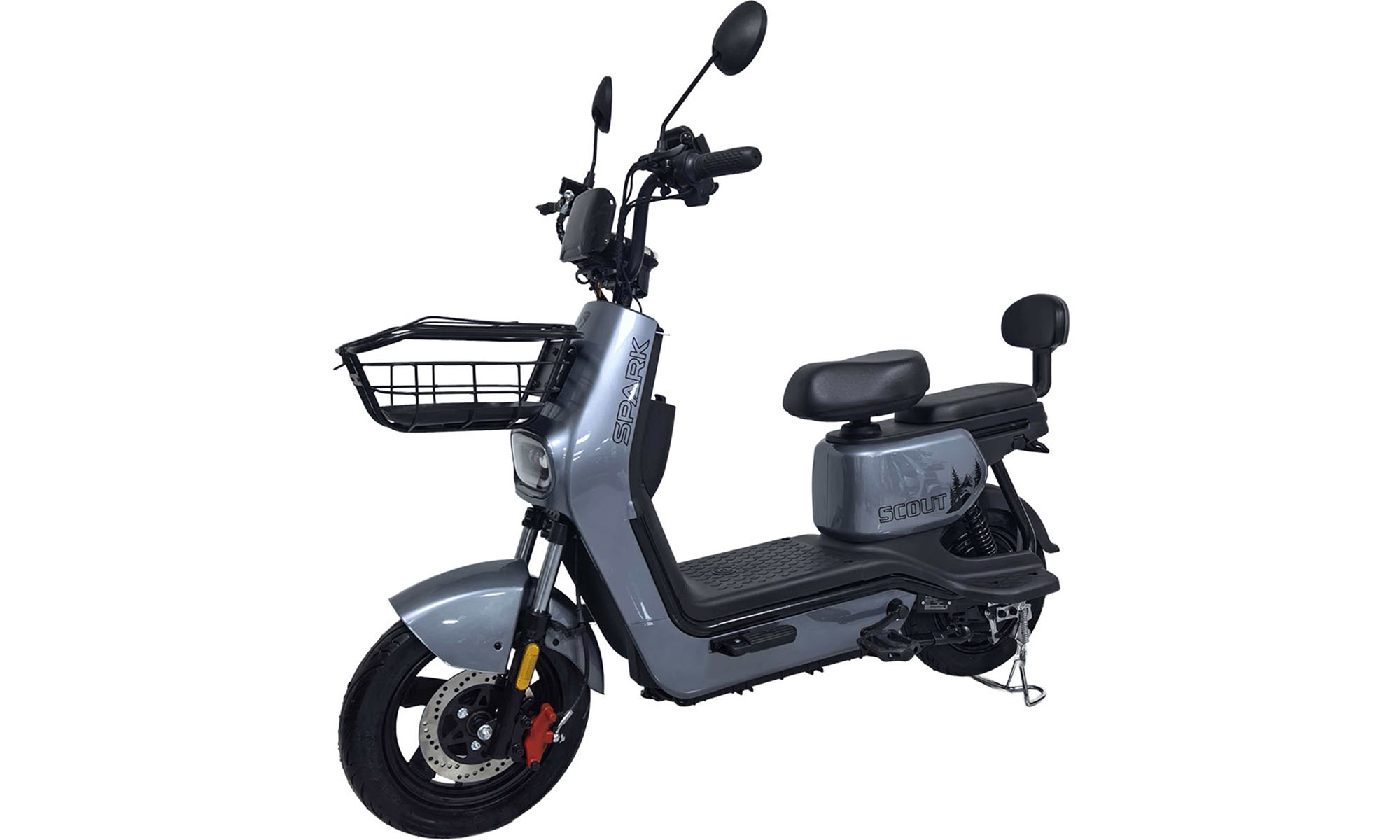 Велосипед с электромотором SPARK SCOUT 10", размер One Size, рама 14", 60V/1000W/25Ah, год 2026, серый 2 Велосипед с электромотором SPARK SCOUT 10", размер One Size, рама 14", 60V/1000W/25Ah, год 2026, серый 2
