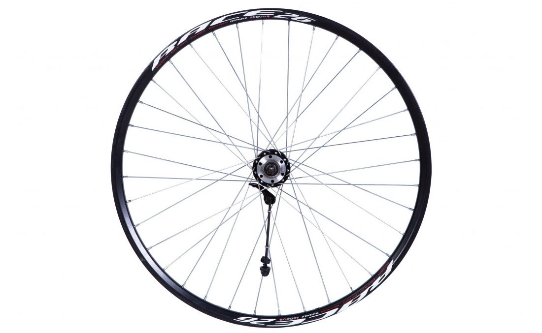 Колесо переднее 26" VLT 36H 208RBQ Wangzhen disk,черный Колесо переднее 26" VLT 36H 208RBQ Wangzhen disk,черный