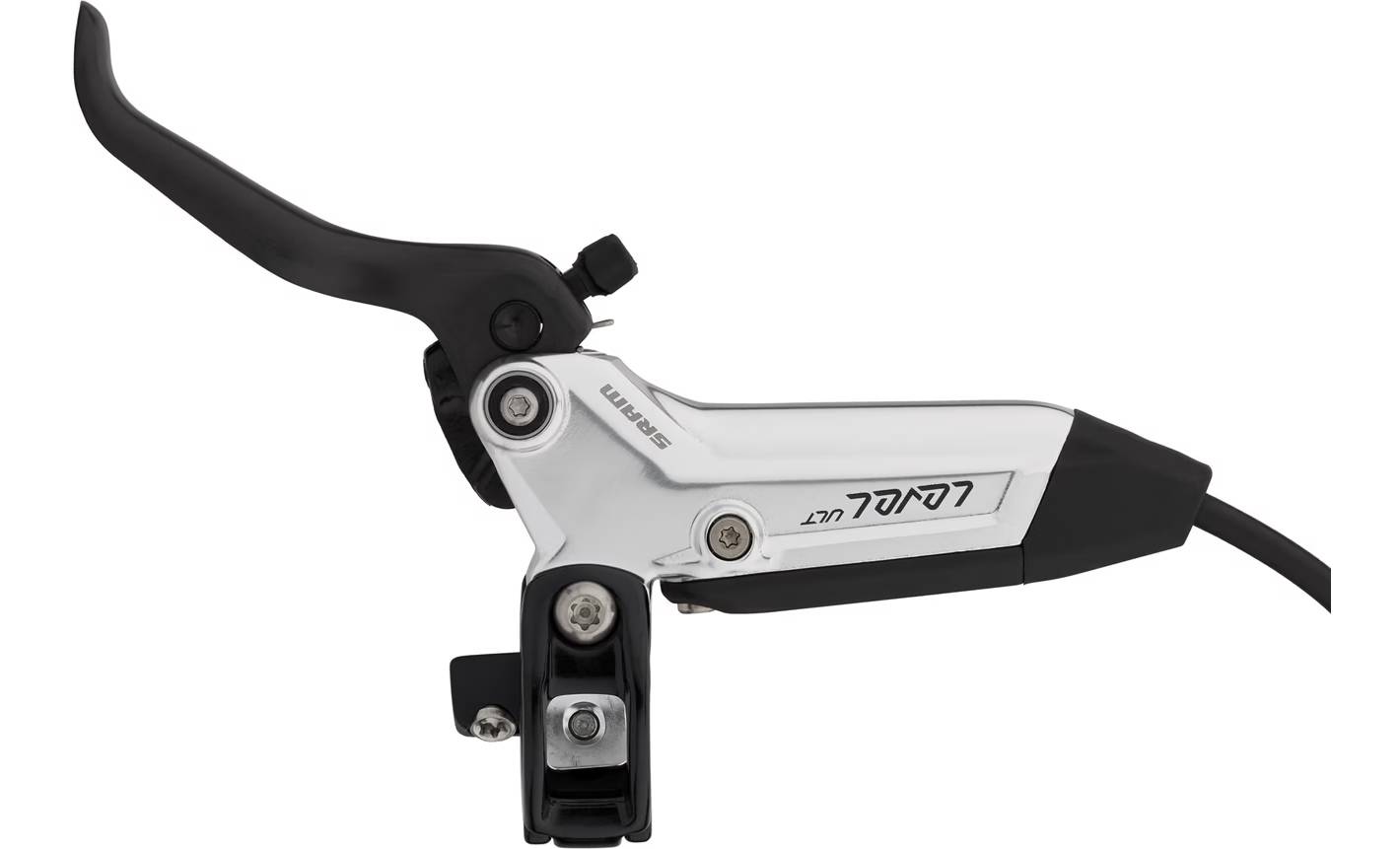 Тормоз дисковый SRAM Level Ultimate Stealth 4 Piston - Carbon Lever, Ti Hardware, Reach Adj, Clear Ano Front 950mm Hose  2