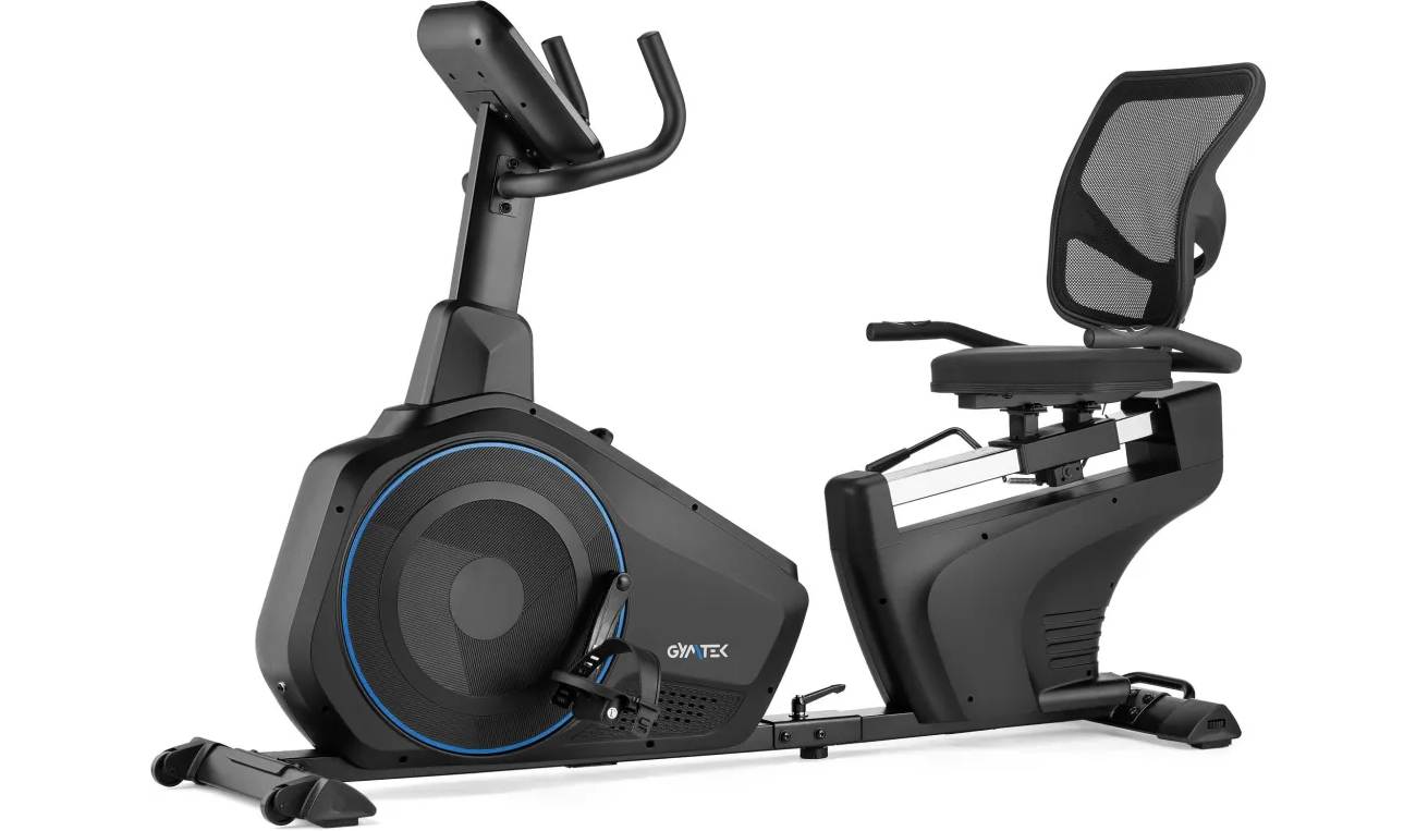 Горизонтальный велотренажер Gymtek XBR6000 электромагнитный синий 10