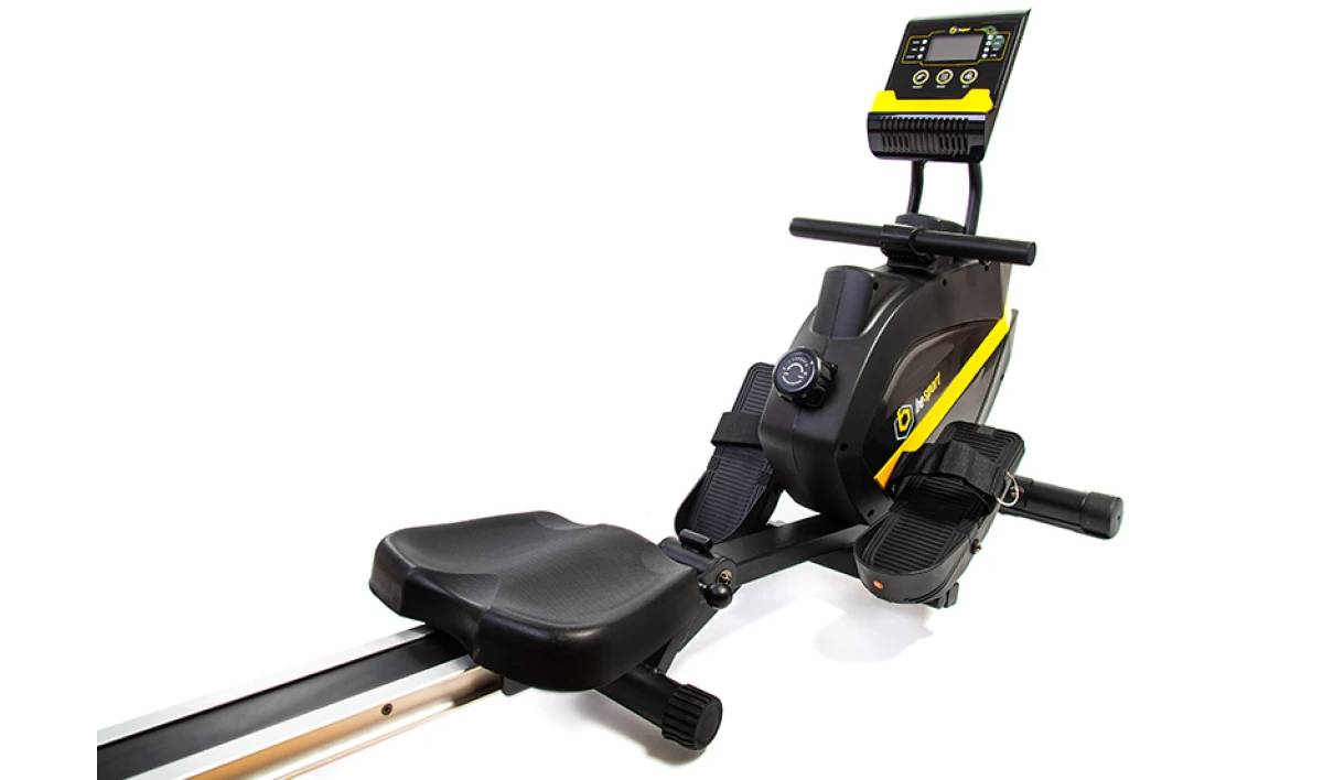 Гребний тренажер Besport BS-1006R BOATER магнітний чорно-жовтий 8