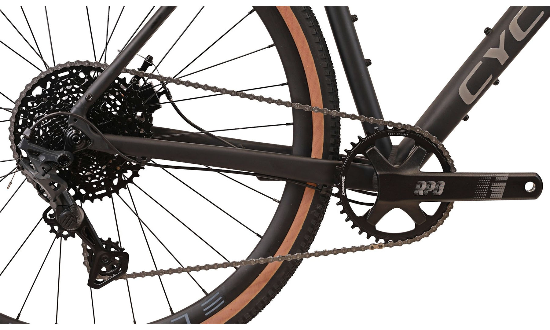 Велосипед Cyclone GTX 28" (700c), розмір рами M (54 см), 2025, Чорний (мат) 8