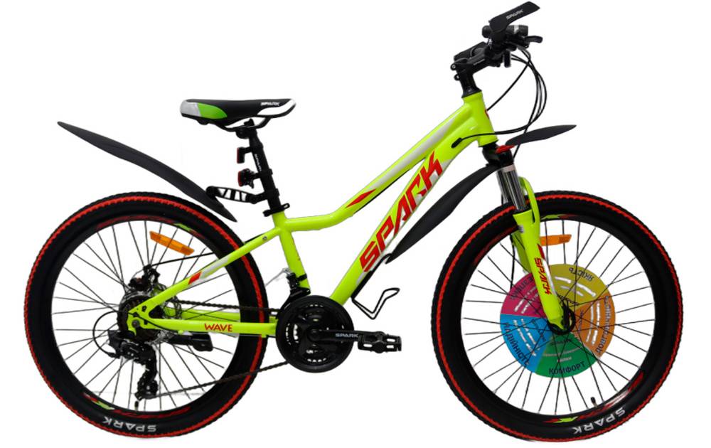 Фотографія Велосипед SPARK WAVE 24" размер XXS рама 12" 2024 Желтый 