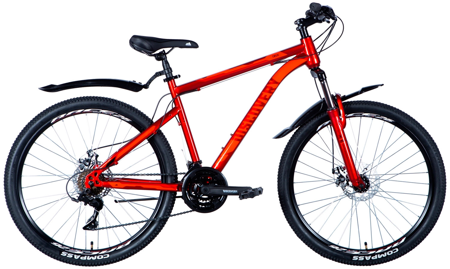 Фотография Велосипед Discovery TREK AM DD 26" размер S рама 15" 2024 Красный