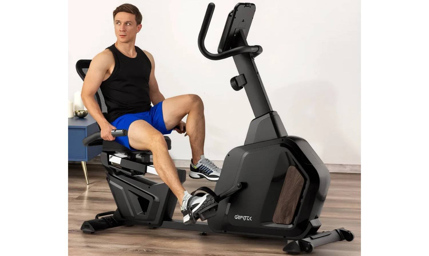 Горизонтальный велотренажер Gymtek XBR5000 магнитный черный 16 Горизонтальный велотренажер Gymtek XBR5000 магнитный черный 16