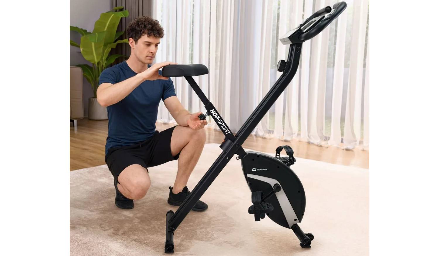 Велотренажер Hop-Sport HS-3020X Quest X-Bike чорно-сірий 6 Велотренажер Hop-Sport HS-3020X Quest X-Bike чорно-сірий 6