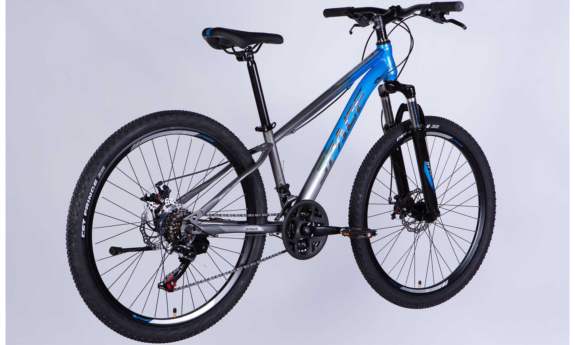 Велосипед SPACE MARS DD FR 26", размер XS, рама-13", рік 2026, синьо-сірий 5