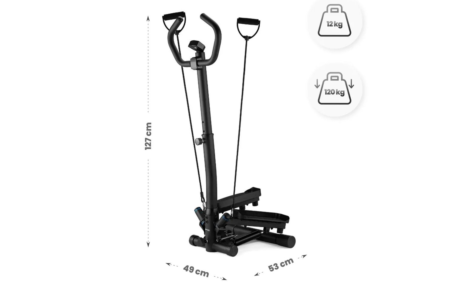 Степпер Gymtek XST900 Чорний 2 Степпер Gymtek XST900 Чорний 2