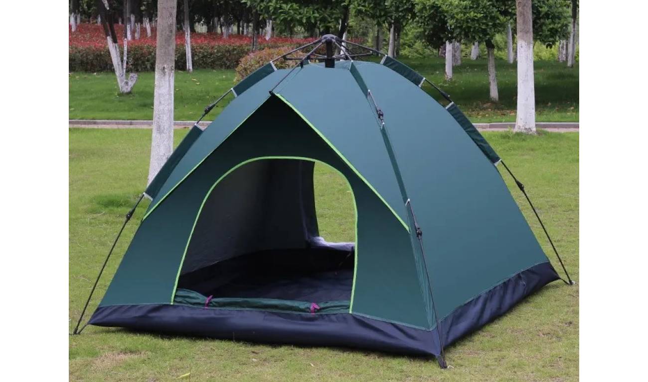 Палатка для 3 человек, темная зеленая 3 Палатка для 3 человек, темная зеленая 3