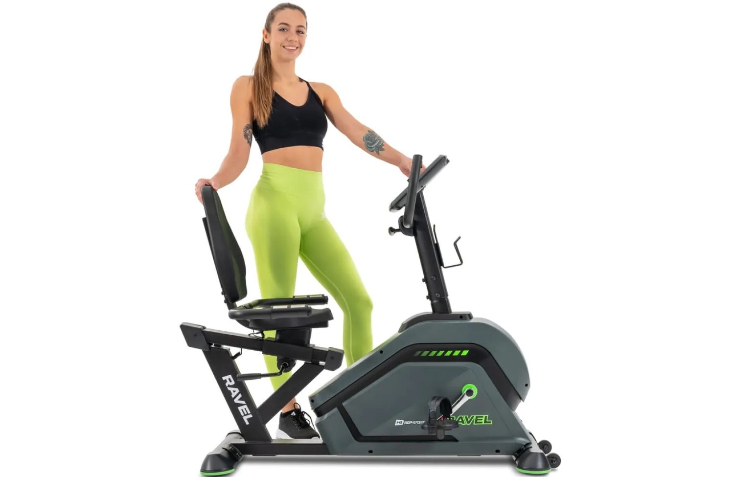 Горизонтальный велотренажер Hop-Sport HS-120L Ravel черный 7