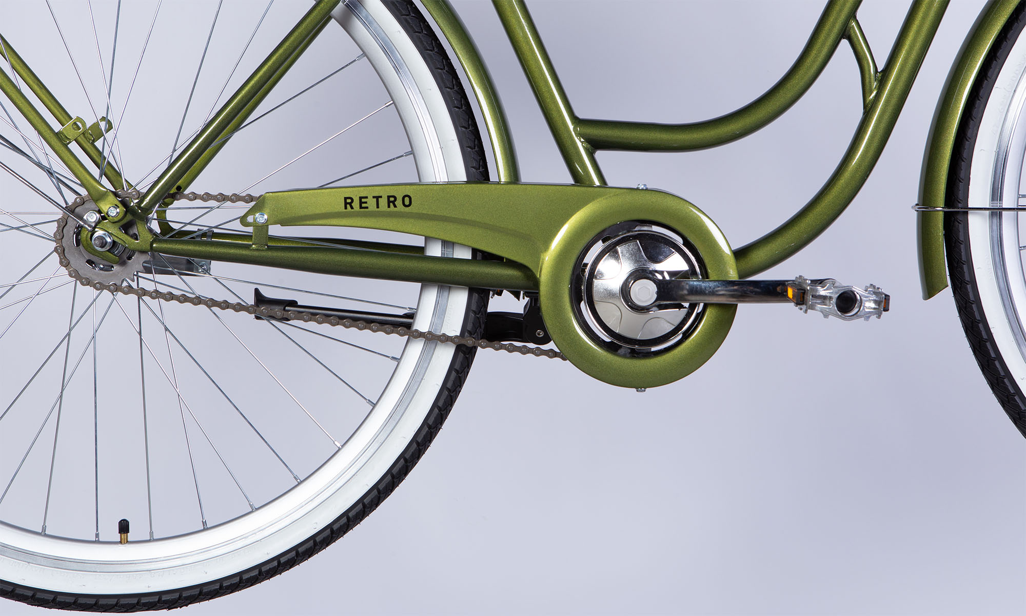 Фотография Велосипед Dorozhnik RETRO Velosteel 28", размер L, рама 19", 2025, зеленый 7