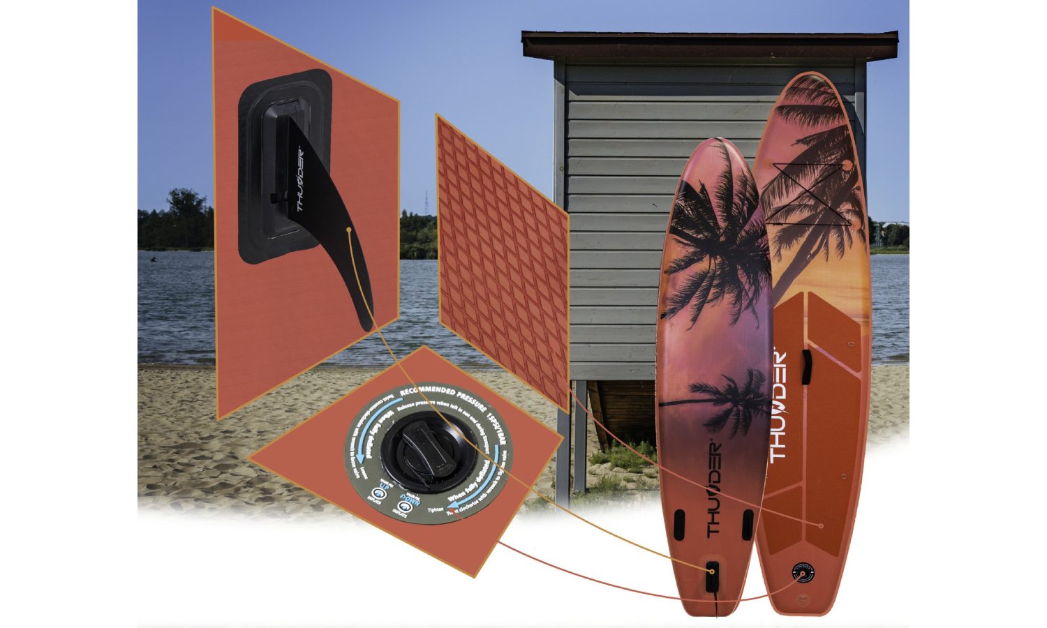 Сапборд Thunder SUP ISLE 320 5