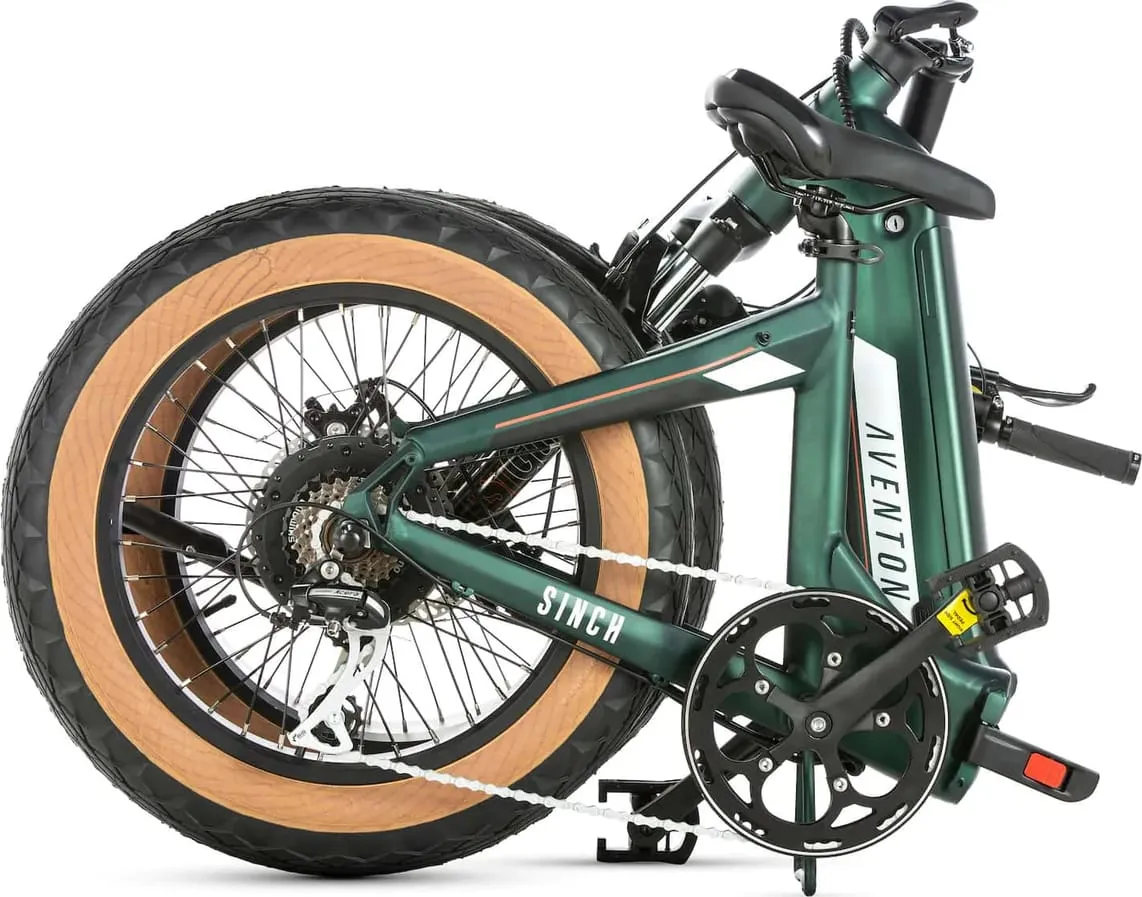 Фотография Электровелосипед Aventon Sinch 500 ST 20" (2023) Зеленый 4