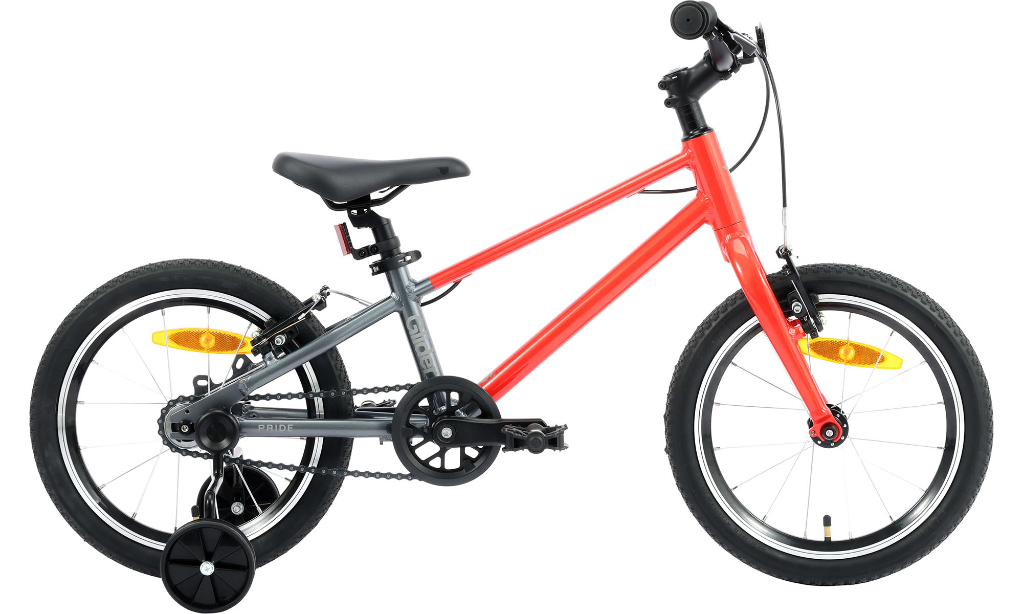Велосипед Pride GLIDER 16, 16", размер One Size, год 2026, красный Велосипед Pride GLIDER 16, 16", размер One Size, год 2026, красный