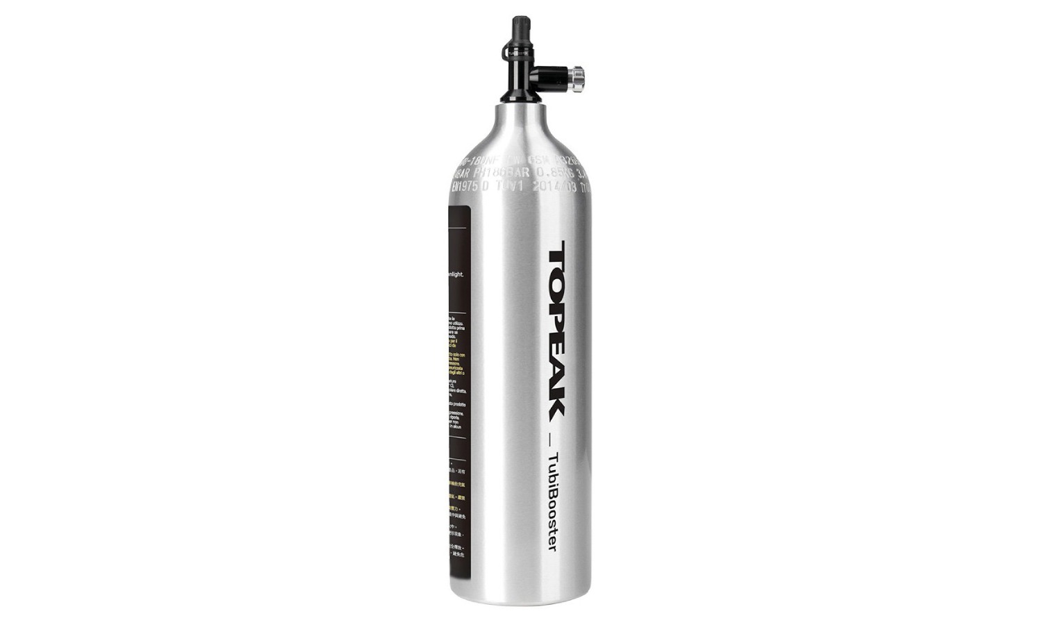 Фотография Бустер для б/к Topeak TubiBooster + CO2 inflator 14bar/макс алю серебро 