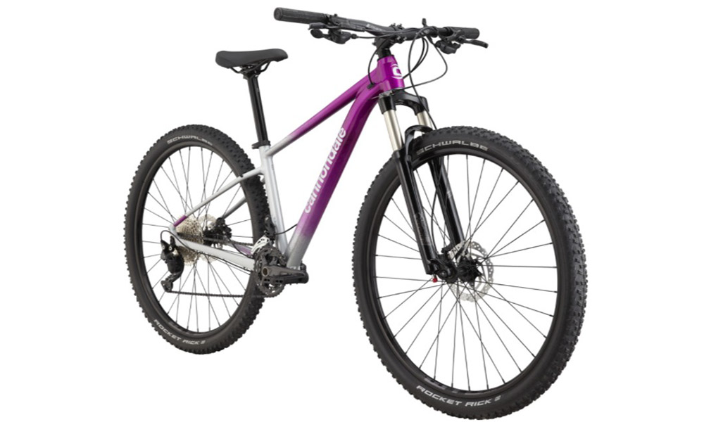 Фотография Велосипед Cannondale TRAIL SL 4 Feminine 29" размер S 2021 Бело-фиолетовый 2