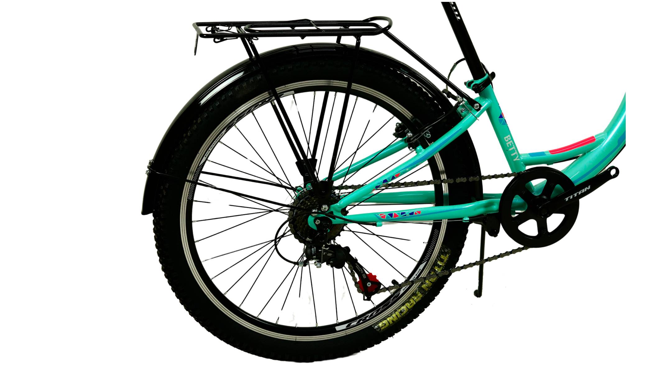 Фотографія Велосипед Cross Betty 24" розмір XXS рама 11" (2023), Салатово-блакитний 3