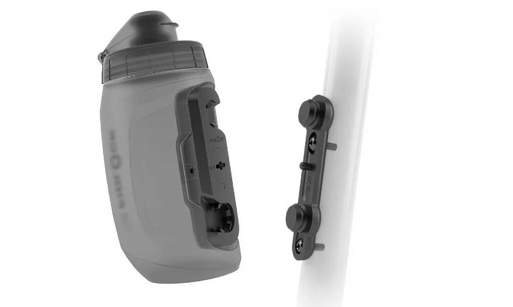 Фляга с коннектором и базой FIDLOCK TWIST bottle 450мл., прозрачный / черный Фляга с коннектором и базой FIDLOCK TWIST bottle 450мл., прозрачный / черный