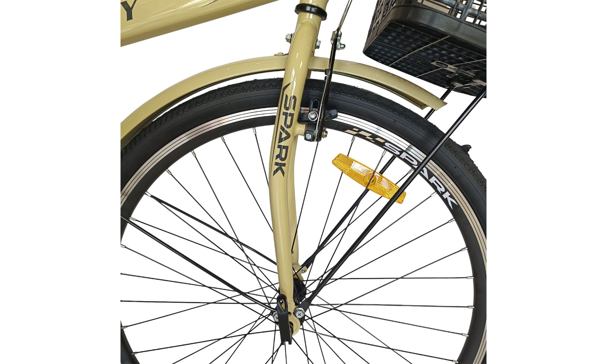 Велосипед SPARK CITY MIRA 26", размер M, рама - 17", год 2026, желтый 3
