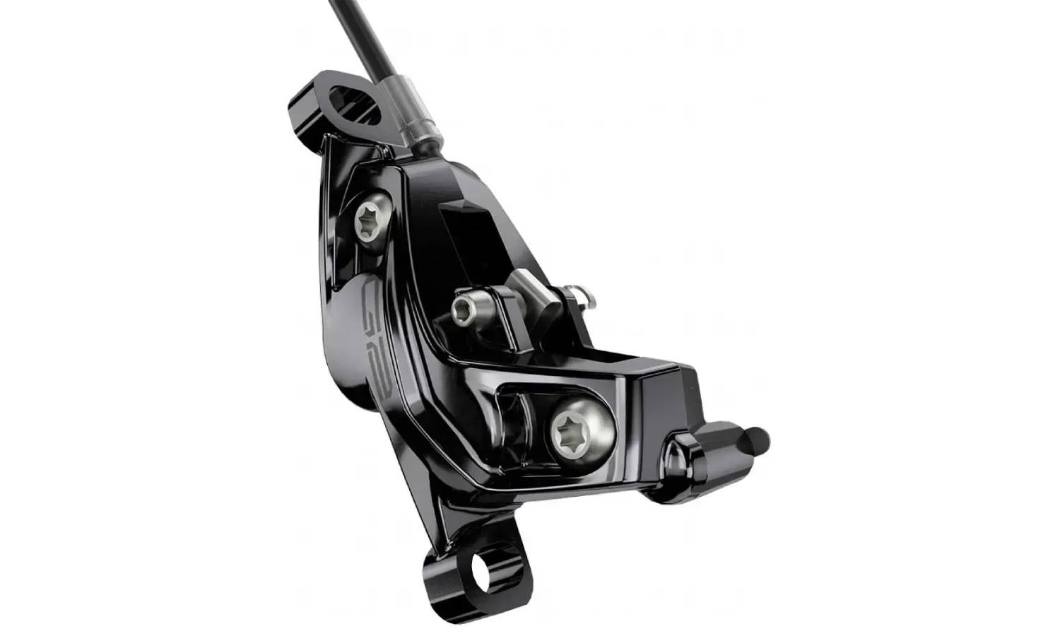 Фотографія Гальмо SRAM G2Ultimate, Carbon Lever, Ti Hardware, Reach, SwingLink, Contact, Gloss Black Rear 2000mm Hose (includes MMX Clamp, Rotor/Bracket sold sep 6