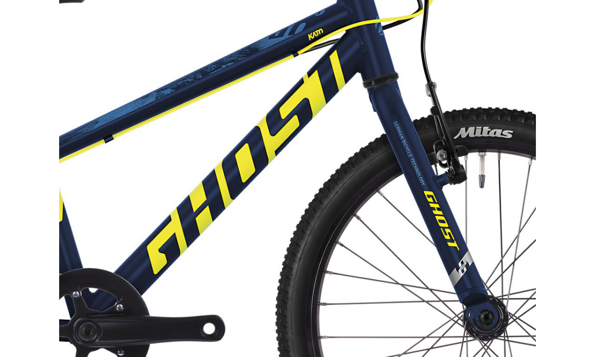 Фотографія Велосипед Ghost Kato R1.0 20" (2020) 2020 Синьо-жовтий
