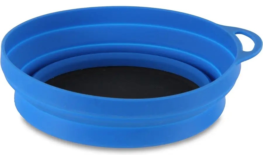Тарелка для туризма склданая Lifeventure Silicone Ellipse Bowl blue 5