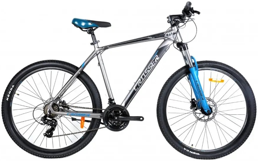 Фотографія Велосипед Crosser Solo 21S 29" розмір XL рама 21 2021 Сіро-Синій 