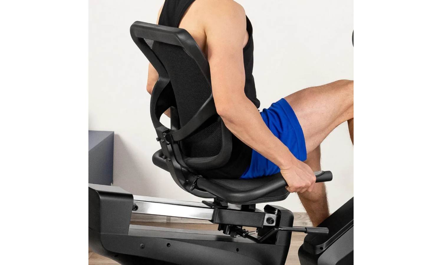 Горизонтальный велотренажер Gymtek XBR6000 электромагнитный синий 5