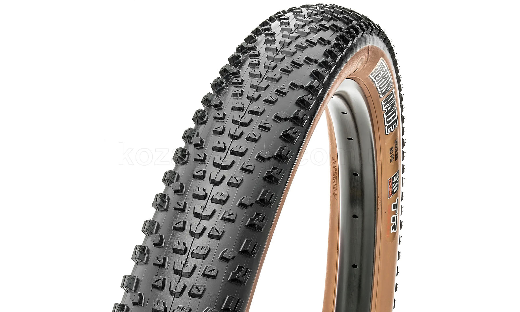 Фотография Покрышка MAXXIS REKON RACE 29X2.35 (60-622) TPI-60 Foldable EXO/TR/TANWALL, черно-коричневая