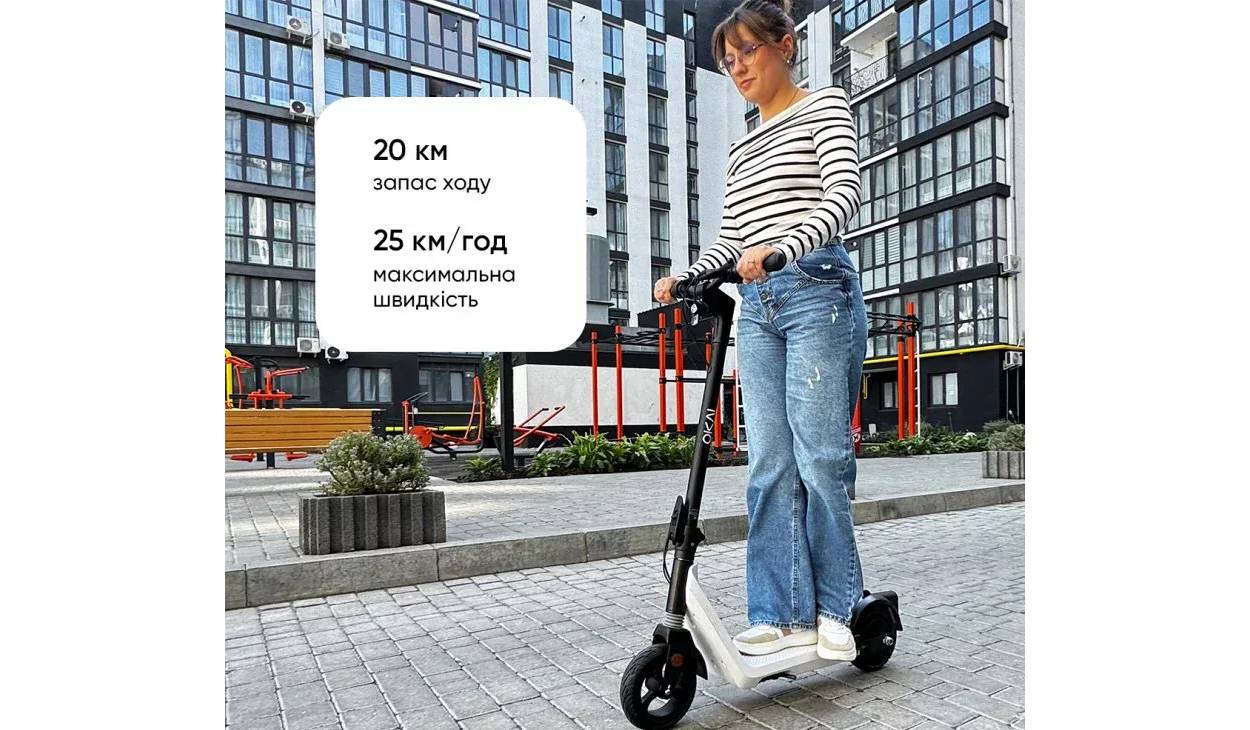 Электросамокат OKAI Zippy ES50С 8" 250W/500W, 5.2Ah, белый 6