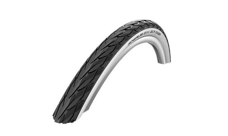 Фотография Покрышка 24x1 3/8 (37-540) Schwalbe DELTA CRUISER HS392 K-Guard B/W SBC, 50EPI black