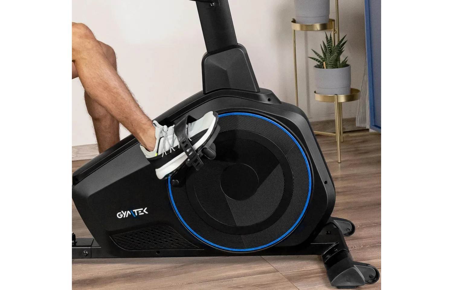 Горизонтальный велотренажер Gymtek XBR6000 электромагнитный синий 4