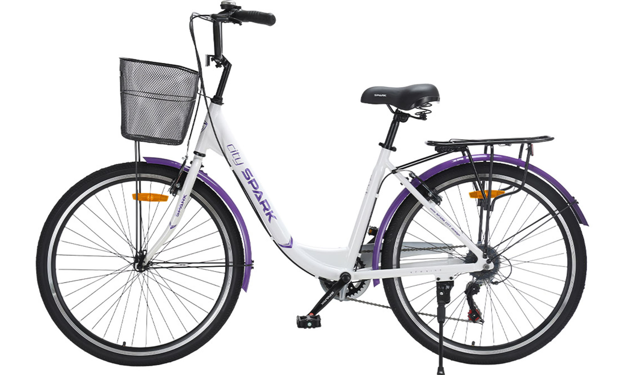 Велосипед SPARK CITY TEYA 26", розмір M, рама 17", рік 2026, білий 2 Велосипед SPARK CITY TEYA 26", розмір M, рама 17", рік 2026, білий 2