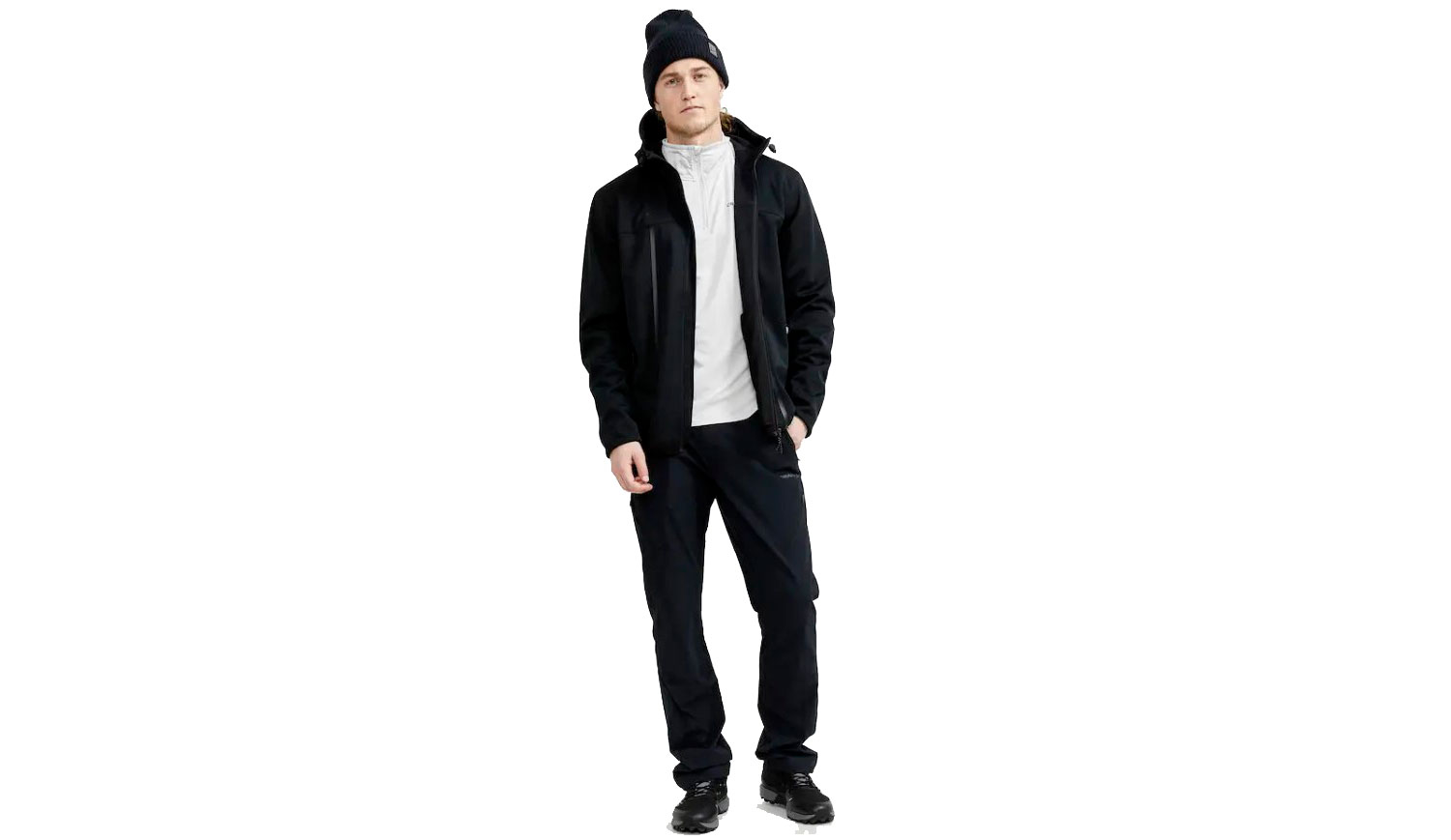 Куртка Craft ADV Explore Soft Shell чоловіча, розмір XXXL, сезон AW 22, чорний 2