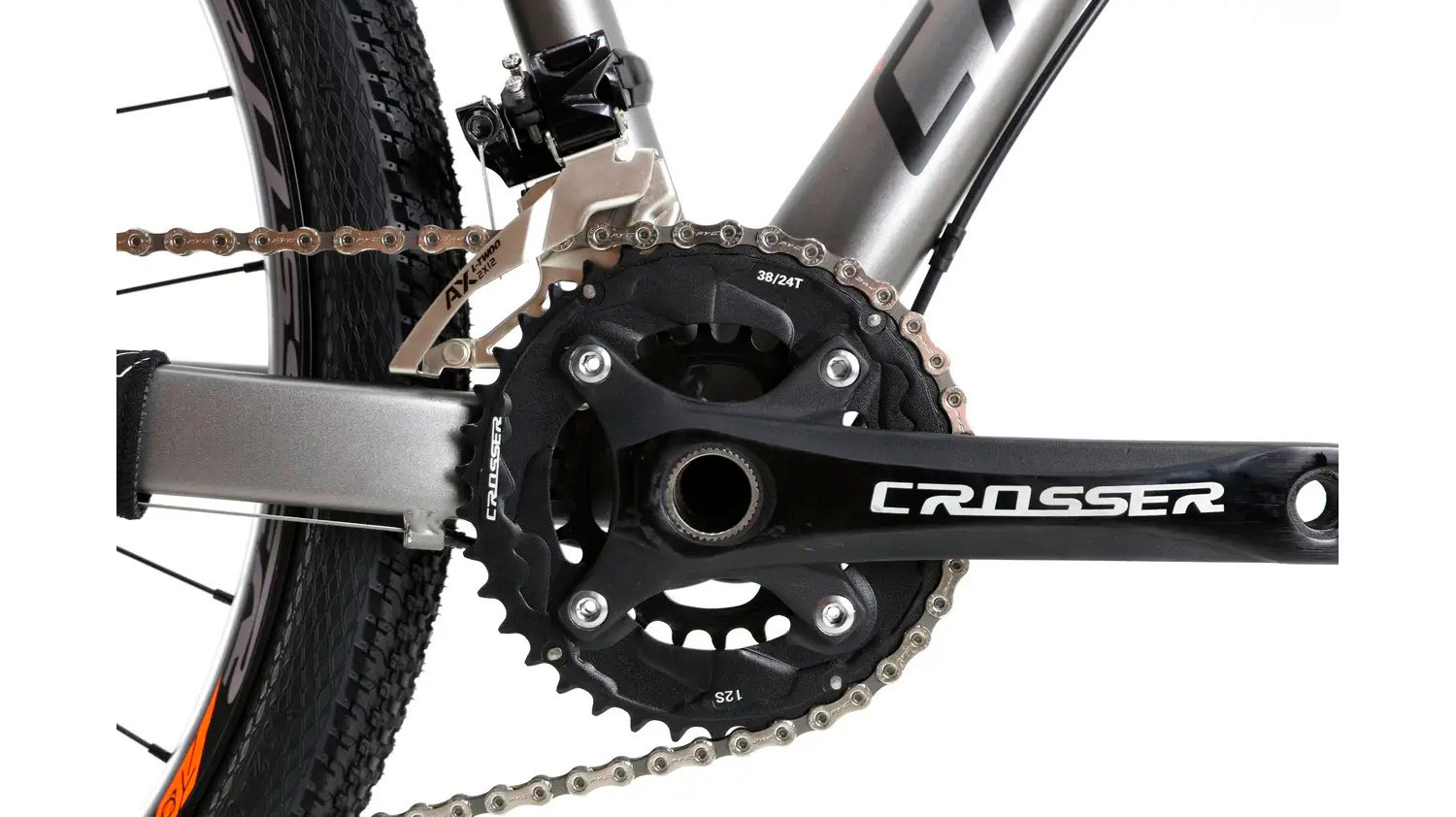 Велосипед Crosser Flow MT036 2x12 29" размер L рама 19 2022 Серо-оранжевый 10 Велосипед Crosser Flow MT036 2x12 29" размер L рама 19 2022 Серо-оранжевый 10