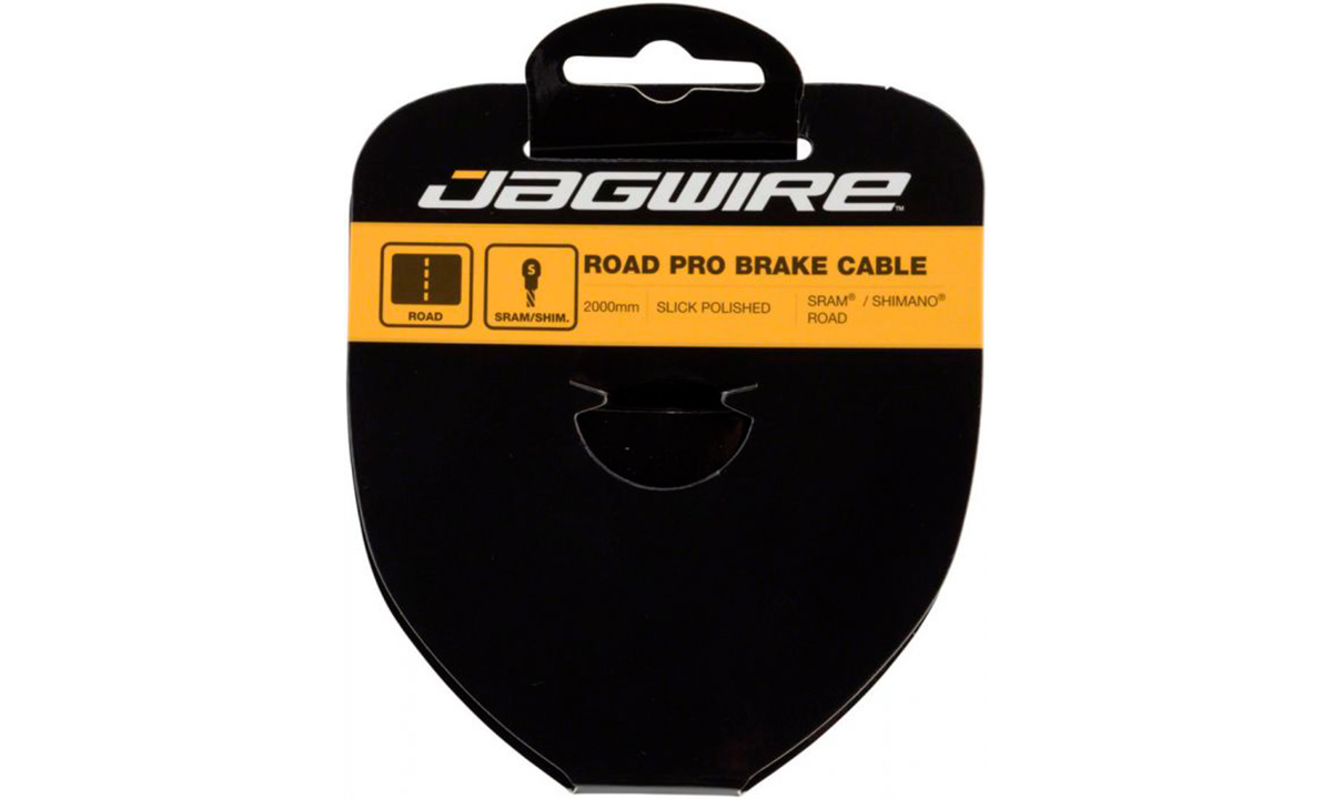 Фотография Трос для тормоза JAGWIRE Road Pro 96PS2000, шлифов. нержав. 1.5х2000 мм, Sram/Shimano, серый