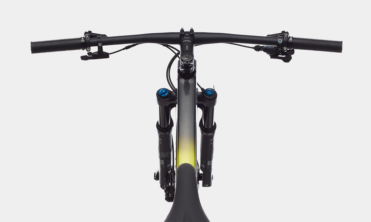 Фотографія Велосипед Cannondale F-SI Carbon 5 29" 2021, розмір XL, Салатово-чорний 3