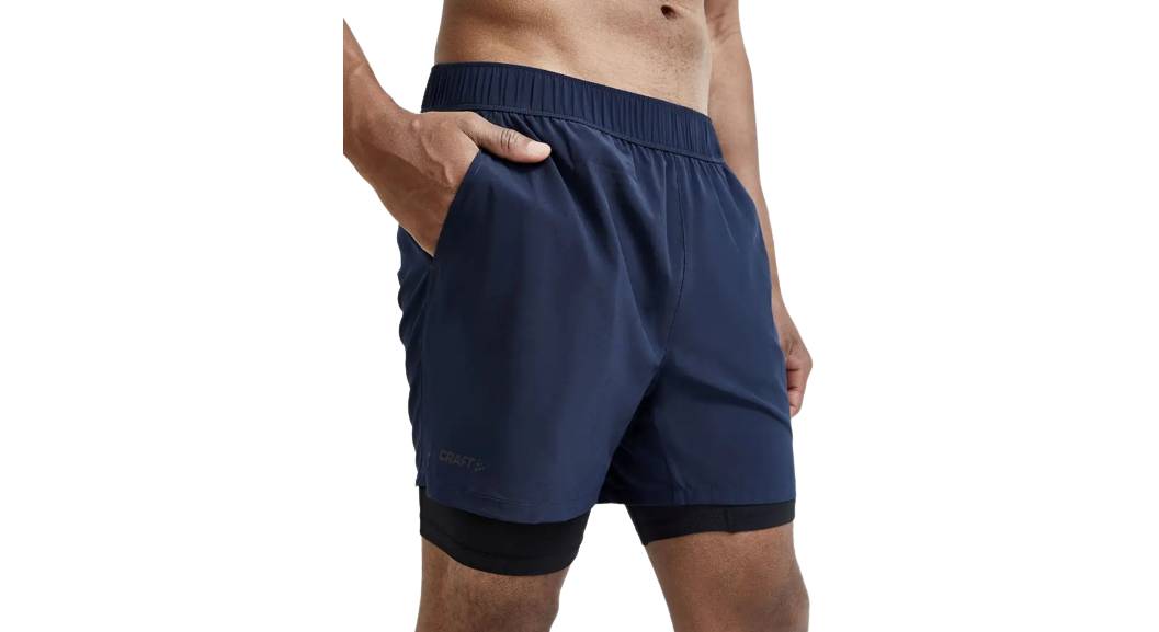 Шорти Craft ADV Essence 2-in-1 Stretch Shorts чоловічі, розмір S, сезон SS 21, синій 4 Шорти Craft ADV Essence 2-in-1 Stretch Shorts чоловічі, розмір S, сезон SS 21, синій 4